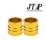 JTP Aluminum Alloy 6061-T6 Motor Cycle Golden Front Spacers/Wheel Spacers for Suzuki RMZ250,RMZ450,RMX450Z (10pcs 22mm thickness,Each Quantity Means Each Set of 10pcs Spacers)  (ID:19mm, OD:28mm)