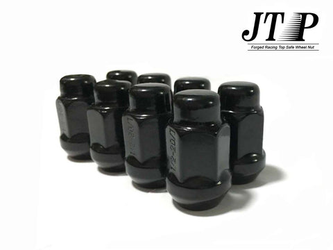 20pcs Black Forged Lug Nuts / Wheel Nuts for Ford Focus,Escape,Fusion (M12x1.5 Thread, Taper Seat, total length 35mm)